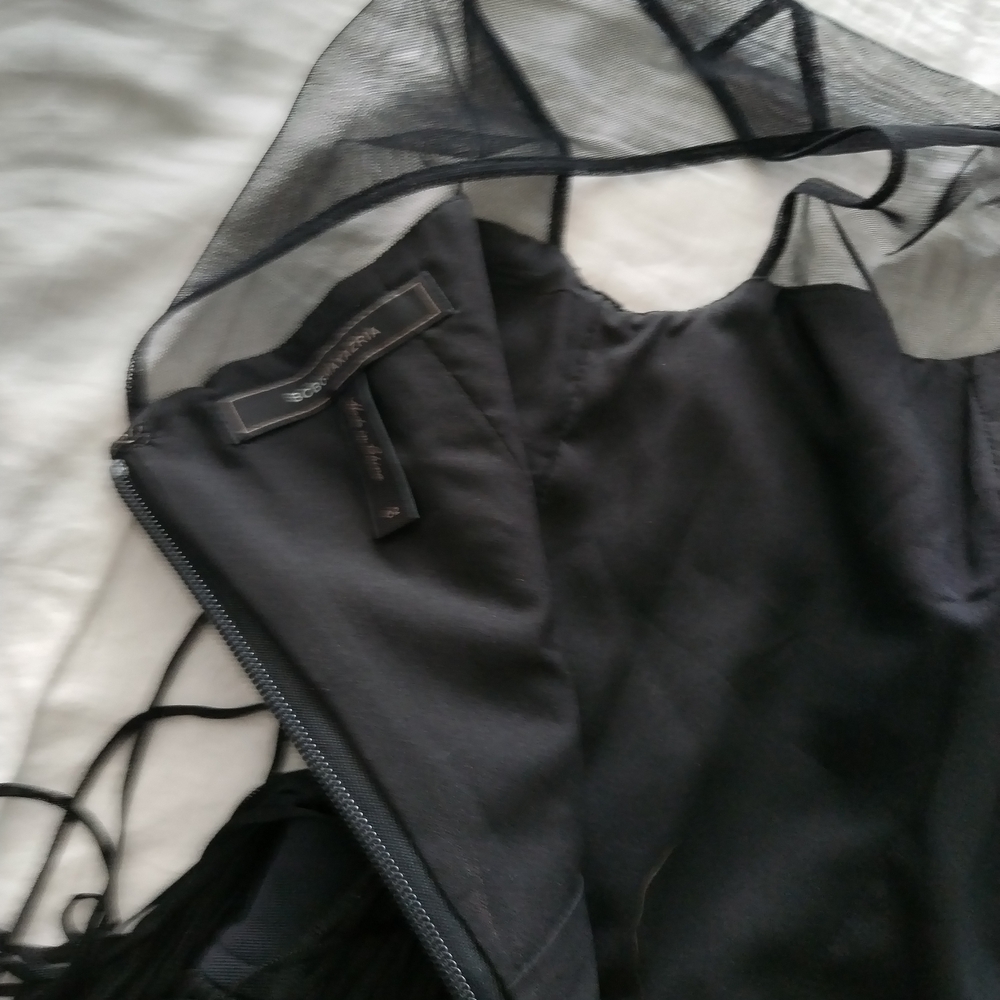 BCBG Black Sequin Backless Dress - Picture 3 of 3